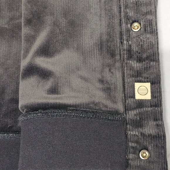 Marine Layer Cord Velour Snap Hoodie Jacket Men Size XL Gray/Charcoal - Picture 13 of 15